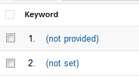 What does “not set” mean in Google Analytics reports?